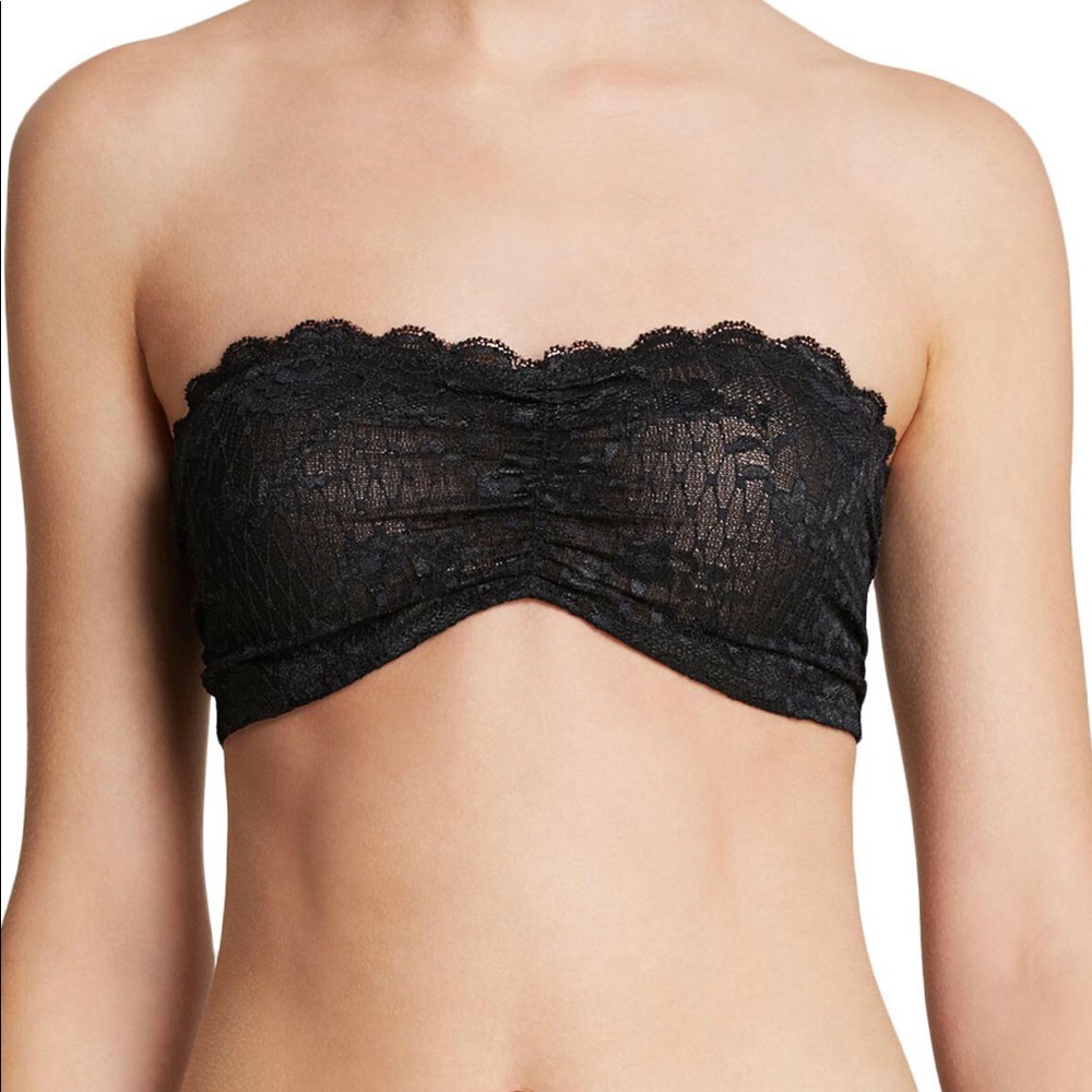 Free People Essential Black Lace Bandeau XS